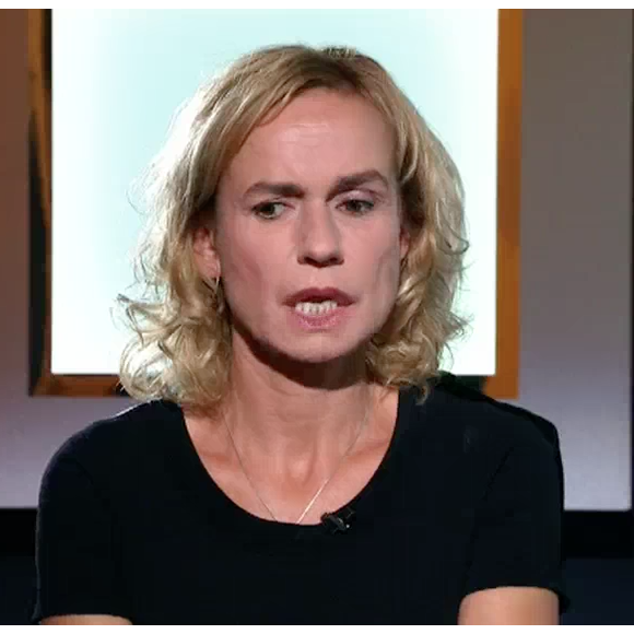 Sandrine Bonnaire dans l'émission "Thé ou café" sur France 2. Le 2 octobre 2016.