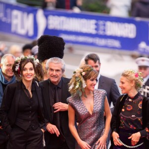 Anne Parillaud, Claude Lelouch, et Victoria Bedos et Florence Thomassin lors de la cérémonie de clôture du 27ème Festival du film britannique de Dinard, le 1er octobre 2016
