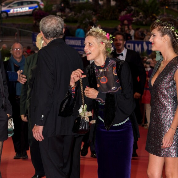 Anne Parillaud, Claude Lelouch, Florence Thomassin et Victoria Bedos lors de la cérémonie de clôture du 27ème Festival du film britannique de Dinard, le 1er octobre 2016