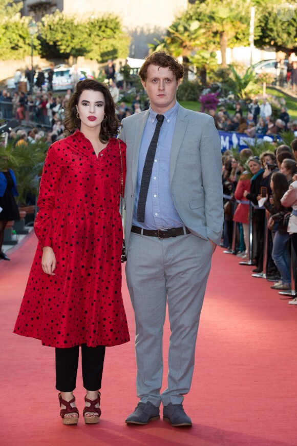 Harry Michell et sa compagne lors de la cérémonie de clôture du 27ème Festival du film britannique de Dinard, le 1er octobre 2016