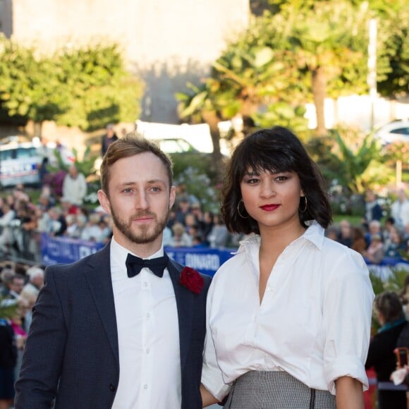 Isabella Laughland et son compagnon lors de la cérémonie de clôture du 27ème Festival du film britannique de Dinard, le 1er octobre 2016