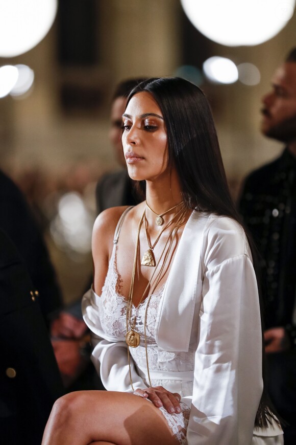 Kim Kardashian au défilé de mode "Givenchy", collection prêt-à-porter Printemps-Eté 2017 lors de la Fashion Week de Paris, France, le 2 October 2016. © Olivier Borde/Bestimage