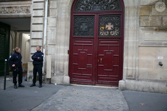 L'hôtel résidence où Kim Kardashian a été attaquée par des assaillants armés déguisés en policiers à 2h40 du matin à Paris le 3 octobre 2016.