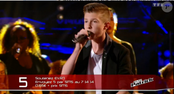 Evän dans "The Voice Kids 3" le 8 octobre 2016 sur TF1.