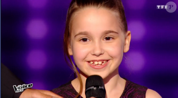 "The Voice Kids 3", le 8 octobre 2016 sur TF1. Ici Manuela.