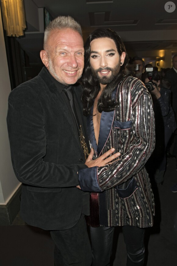 Jean-Paul Gaultier et Conchita Wurst - Première de "The One Grand Show" à Berlin, Allemagne, le 6 octobre 2016. © Future-Image/ZUMA Press/Bestimage