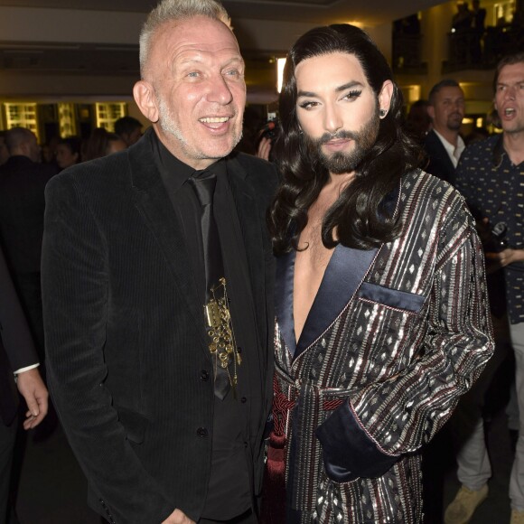 Jean-Paul Gaultier et Conchita Wurst - Première de "The One Grand Show" à Berlin, Allemagne, le 6 octobre 2016. © Future-Image/ZUMA Press/Bestimage