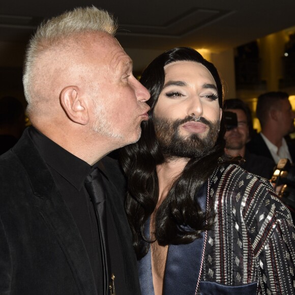 Jean-Paul Gaultier et Conchita Wurst - Première de "The One Grand Show" à Berlin, Allemagne, le 6 octobre 2016. © Future-Image/ZUMA Press/Bestimage