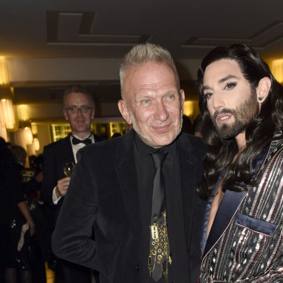 Jean-Paul Gaultier et Conchita Wurst - Première de "The One Grand Show" à Berlin, Allemagne, le 6 octobre 2016. © Future-Image/ZUMA Press/Bestimage