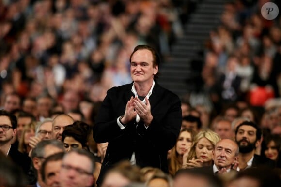 Quentin Tarantino à la cérémonie d'ouverture du 8ème festival Lumière de Lyon, le 8 octobre 2016. © Dominique Jacovides/Bestimage