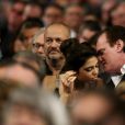 Quentin Tarantino et Daniella Pick à la cérémonie d'ouverture du 8ème festival Lumière de Lyon, le 8 octobre 2016. © Dominique Jacovides/Bestimage