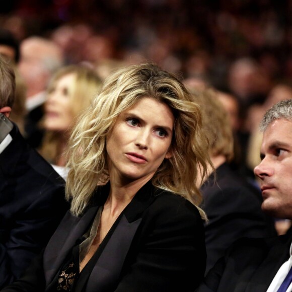 Lambert Wilson, Alice Taglioni et Laurent Wauquiez à la cérémonie d'ouverture du 8ème festival Lumière de Lyon, le 8 octobre 2016. © Dominique Jacovides/Bestimage