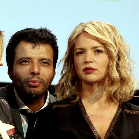 Mabrouk El Mechri et Virginie Efira à la cérémonie d'ouverture du 8ème festival Lumière de Lyon, le 8 octobre 2016. © Dominique Jacovides/Bestimage