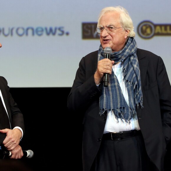 Thierry Frémaux et Bertrand Tavernier à la cérémonie d'ouverture du 8ème festival Lumière de Lyon, le 8 octobre 2016. © Dominique Jacovides/Bestimage