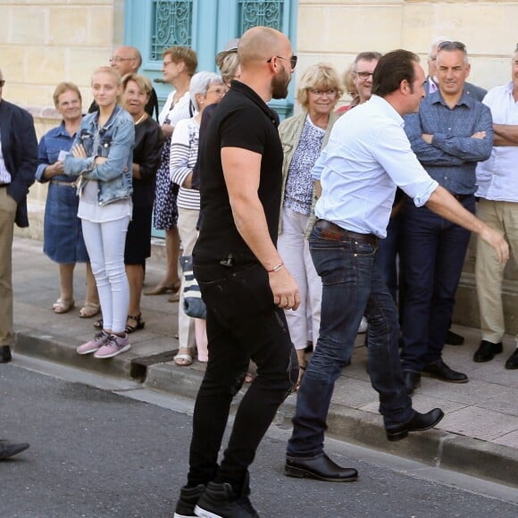 Exclusif - Jean Dujardin présente en avant-première "Brice 3" à Lesparre, son village d'enfance, le 23 Septembre 2016