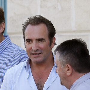 Exclusif - Jean Dujardin présente en avant-première "Brice 3" à Lesparre, son village d'enfance, le 23 Septembre 2016