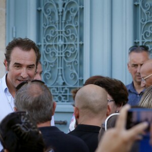 Exclusif - Jean Dujardin présente en avant-première "Brice 3" à Lesparre, son village d'enfance, le 23 Septembre 2016