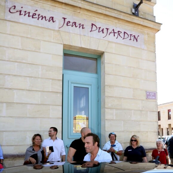 Exclusif - Jean Dujardin présente en avant-première "Brice 3" à Lesparre, son village d'enfance, le 23 Septembre 2016