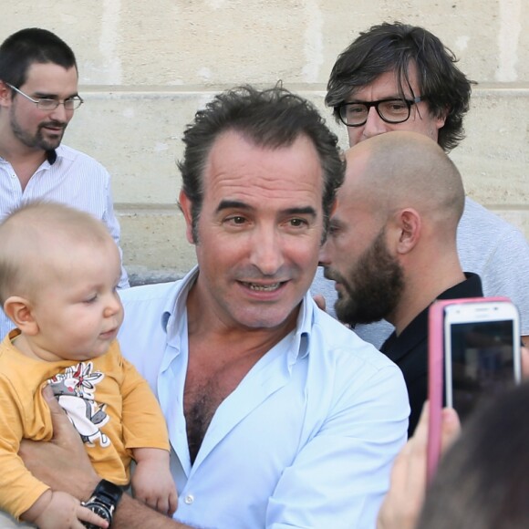 Exclusif - Jean Dujardin présente en avant-première "Brice 3" à Lesparre, son village d'enfance, le 23 Septembre 2016