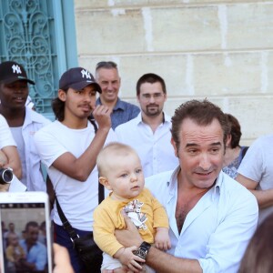 Exclusif - Jean Dujardin présente en avant-première "Brice 3" à Lesparre, son village d'enfance, le 23 Septembre 2016