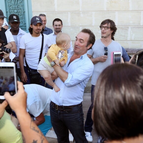 Exclusif - Jean Dujardin présente en avant-première "Brice 3" à Lesparre, son village d'enfance, le 23 Septembre 2016