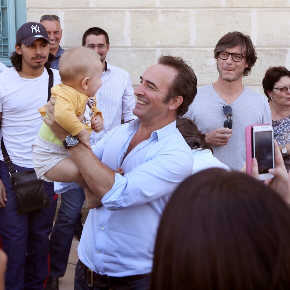 Exclusif - Jean Dujardin présente en avant-première "Brice 3" à Lesparre, son village d'enfance, le 23 Septembre 2016