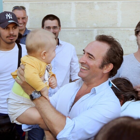 Exclusif - Jean Dujardin présente en avant-première "Brice 3" à Lesparre, son village d'enfance, le 23 Septembre 2016