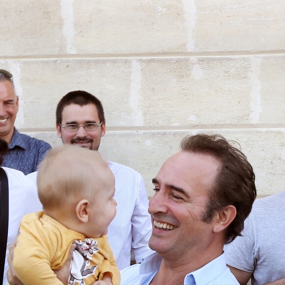 Exclusif - Jean Dujardin présente en avant-première "Brice 3" à Lesparre, son village d'enfance, le 23 Septembre 2016