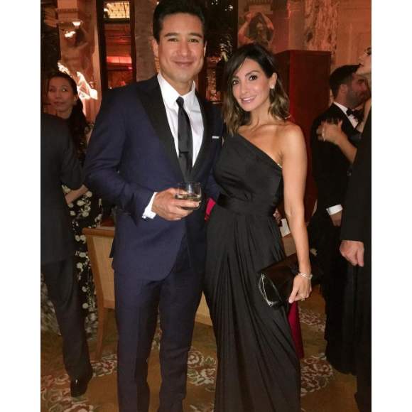 Mario Lopez et sa femme Courtney au mariage de Melissa Wood et Noah Tepperberg à New York le 9 octobre 2016.