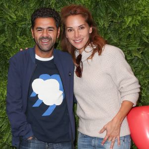 Jamel Debbouze et sa femme Mélissa Theuriau au vide grenier caritatif organisé par J.M Weston au profit de l'association "CéKeDuBonheur" le 2 octobre 2016 à Paris.