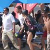 Khloé Kardashian et son nouveau compagnon le joueur de la NBA Tristan Thompson sont en vacances avec des amis sur la plage à Cabo San Lucas, le 5 septembre 2016.