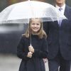 La princesse Leonor des Asturies, fille du roi Felipe VI et de la reine Letizia, à Madrid le 12 octobre 2016 lors des célébrations de la Fête nationale.