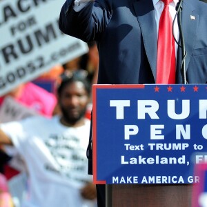 Donald Trump lors d'une conférence organisée à Lakeland le 12 octobre 2016