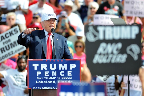 Donald Trump lors d'une conférence organisée à Lakeland le 12 octobre 2016
