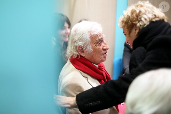 Jean-Paul Belmondo - A l'occasion du lancement de son nouveau livre "Mes recettes bonne humeur" (Editions du Cherche Midi), Luana Belmondo a réuni ses proches et amis épicuriens autour d'un Aperitivo concocté par le Chef Denny Imbroisi (Restaurant IDA) à Paris, le 13 Octobre 2016. © Dominique Jacovides/Bestimage