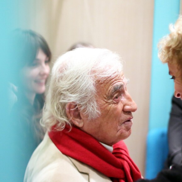 Jean-Paul Belmondo - A l'occasion du lancement de son nouveau livre "Mes recettes bonne humeur" (Editions du Cherche Midi), Luana Belmondo a réuni ses proches et amis épicuriens autour d'un Aperitivo concocté par le Chef Denny Imbroisi (Restaurant IDA) à Paris, le 13 Octobre 2016. © Dominique Jacovides/Bestimage