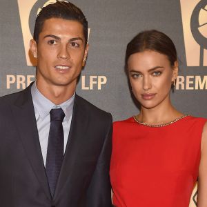 Cristiano Ronaldo et sa petite amie Irina Shayk à la soirée de gala de la Liga de football à Madrid en Espagne le 27 octobre 2014.