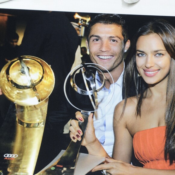 Cristiano Ronaldo inaugure son musee à Funchal le 15 deccembre 2013, accompagné d'Irina Shayk.
