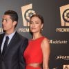 Cristiano Ronaldo et sa petite amie Irina Shayk à la soirée de gala de la Liga de football à Madrid le 27 octobre 2014.