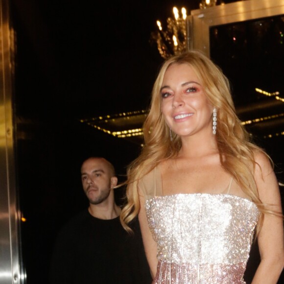 Lindsay Lohan à l'ouverture de son nouveau nightclub à Athènes en Grèce, le 15 octobre 2016