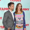 Kyle Martino et sa femme Eva Amurri Martino (enceinte) lors de la première du film "Tammy" à Los Angeles, le 30 juin 2014.