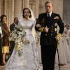 La robe de mariage d'Elisabeth II dans The Crown, une série originale Netflix.
