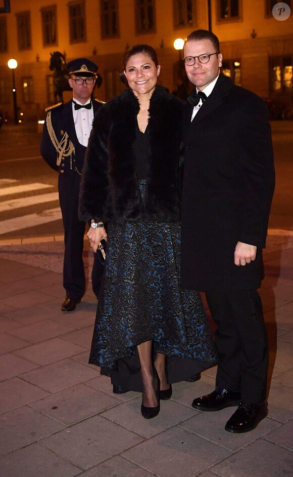 La princesse Victoria et le prince Daniel de Suède participaient au dîner du 100e anniversaire du groupe Investor AB au Grand Hotel à Stockholm le 15 octobre 2016