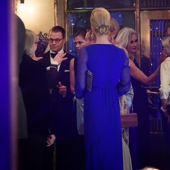 La princesse Victoria et le prince Daniel de Suède participaient au dîner du 100e anniversaire du groupe Investor AB au Grand Hotel à Stockholm le 15 octobre 2016