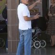 George Clooney et Julianne Moore sur le tournage du film 'Suburbicon' à Los Angeles, le 18 octobre 2016