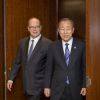 Le prince Albert II de Monaco a rencontré le secrétaire général des Nations Unies Ban Ki-moon au siège des Nations Unies (ONU) à New York. Le 24 octobre 2016  Secretary-General Ban Ki-moon meets with Prince Albert II of Monaco24/10/2016 - New York