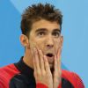 Michael Phelps médaille d'or du 200m masculin quatre nages individuel aux Jeux Olympiques (JO) de Rio 2016 à Rio de Janeiro, Brésil, le 11 août 2016.11/08/2016 - Rio de Janeiro