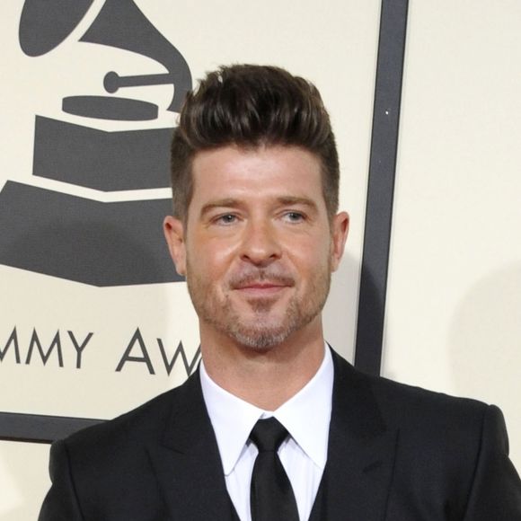 Robin Thicke à La 58ème soirée annuelle des Grammy Awards au Staples Center à Los Angeles, le 15 février 2016.