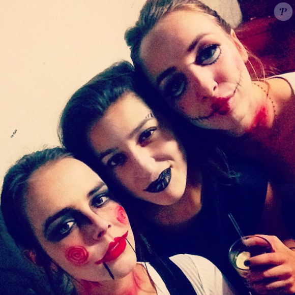 Pauline Ducruet et ses amies lors d'Halloween 2014 à Londres, photo publiée sur son compte Instagram.