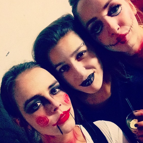 Pauline Ducruet et ses amies lors d'Halloween 2014 à Londres, photo publiée sur son compte Instagram.